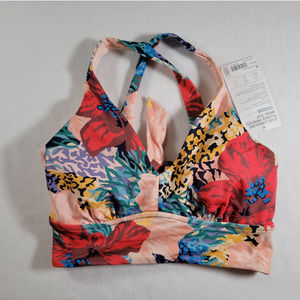 NWT - Athleta D-DD Longline Plunge Bikini Top Size Small